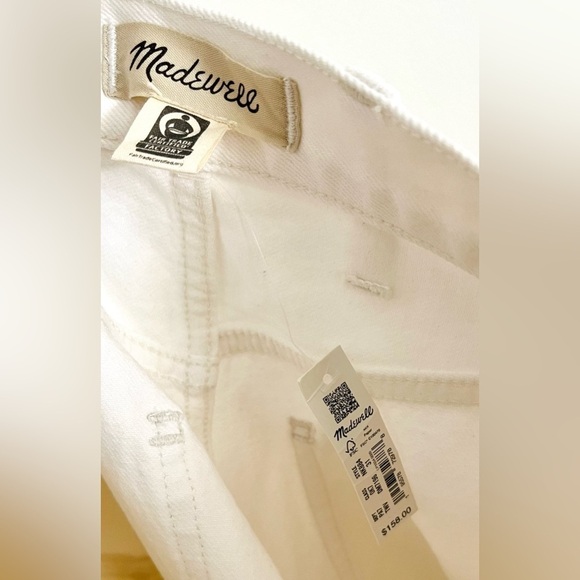 Madewell 90s Straight Jean Two-Tone Workwear Edition white and beige size 31 - Picture 9 of 9